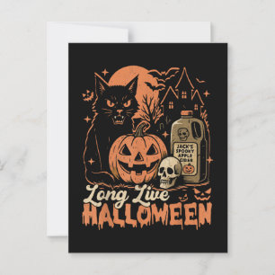 Cartão Postal Viva o Halloween