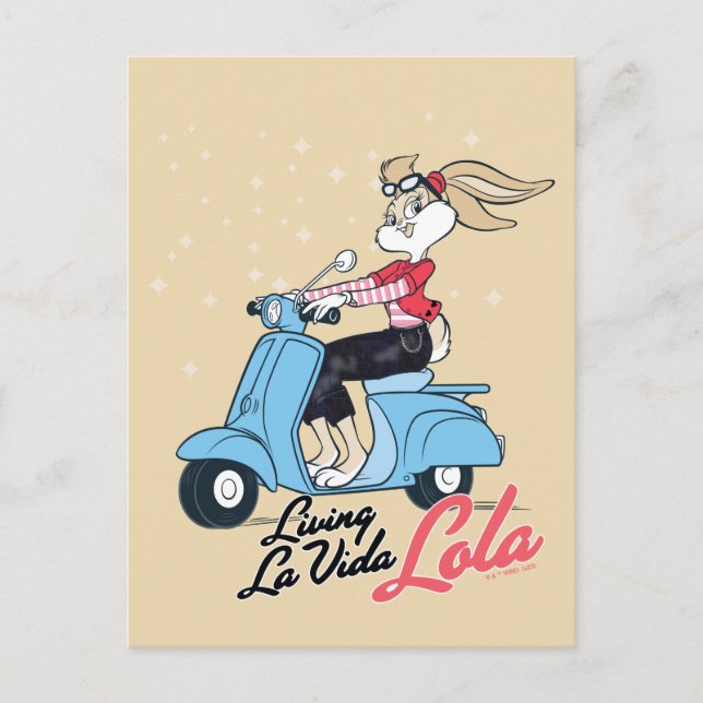 Cartão Postal Vivendo La Vida Lola Scooter Gráfico (Frente)