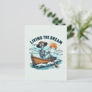 Cartão Postal Vivendo O Sonho - Esqueleto (2)