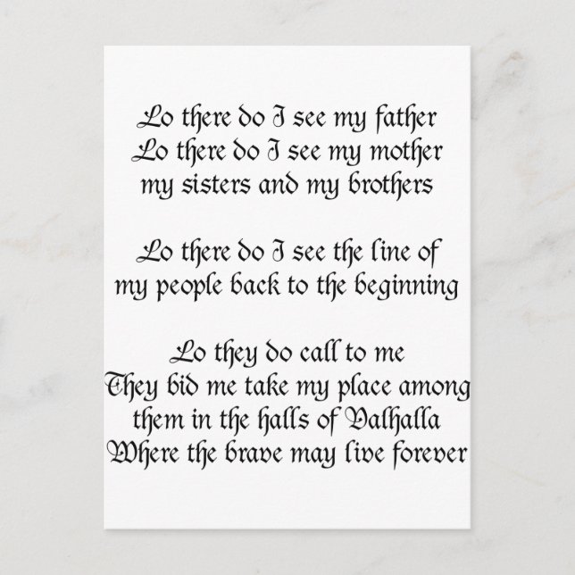 Cartão Postal Vivendo Oração Lá Eu Vejo Meu Pai (Frente)