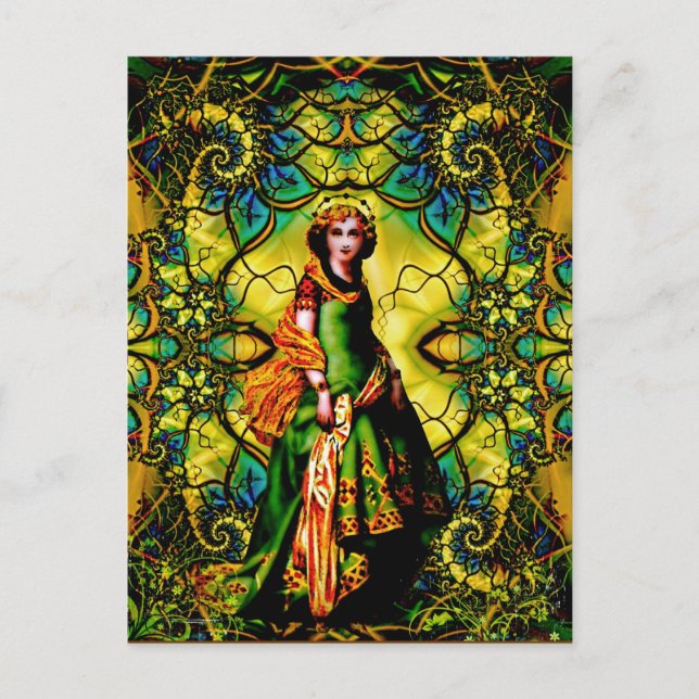 Cartão Postal Vivian, Deusa Da Mística De Woodland (Frente)