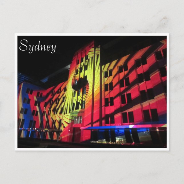 Cartão Postal vivid sydney bright mca (Frente)