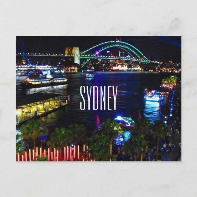 Cartão Postal vivid sydney cq (Frente)