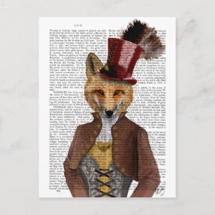 Cartão Postal Vivienne Steampunk Fox