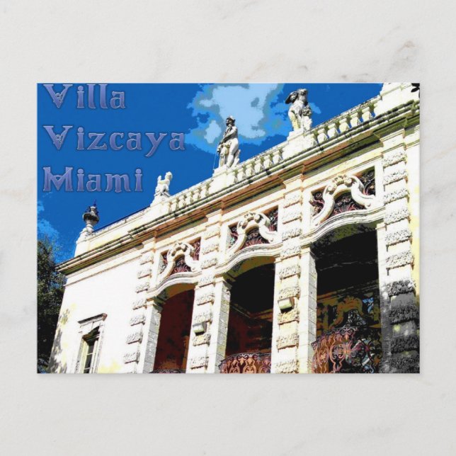 Cartão Postal Vizcaya poster (Frente)