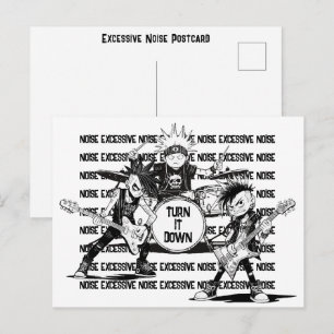 Cartão Postal Vizinho Amigável Ruído Excessivo Reduz Mensagem 