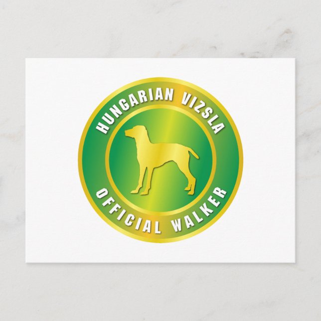 Cartão Postal Vizsla (Frente)
