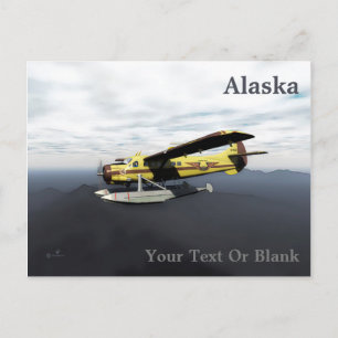 Cartão Postal Voando Moose Aviation de Havilland DH3-C Otter