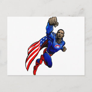 Cartão Postal Voando Obama