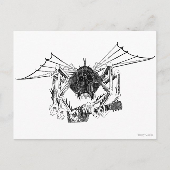 CARTÃO POSTAL VOANDO WETA COM GUITAR (Frente)