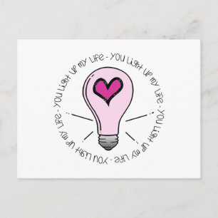 Cartão Postal Você Acende Minha Vida