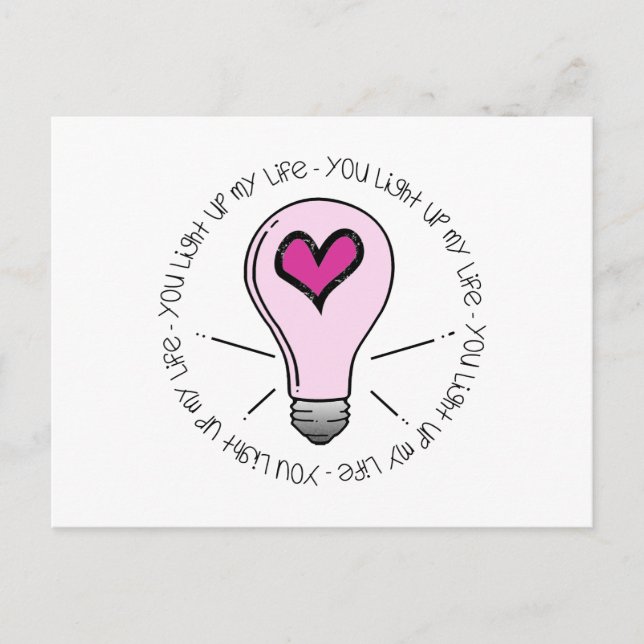Cartão Postal Você Acende Minha Vida (Frente)