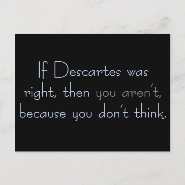 Cartão Postal Você ainda existe se não acha? (Frente)