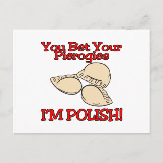 Cartão Postal Você Aposto Que Suas Pierogias Sou Polonês