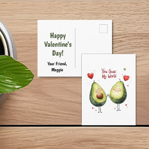 Cartão Postal Você Avocada Meu Mundo Dia dos Namorados Infantil