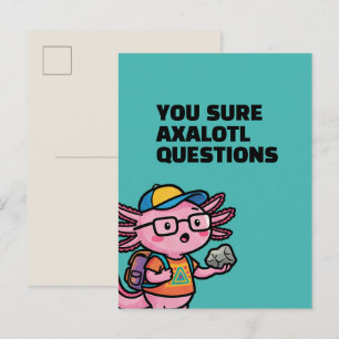 Cartão Postal Você certamente axolotl perguntas Meme Sarcástico