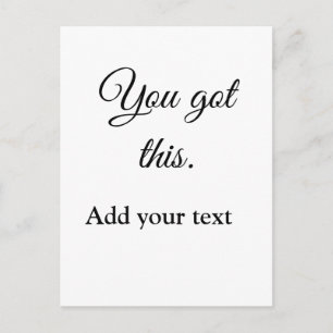 Cartão Postal Você conseguiu adicionar seu texto imagem motivaçã