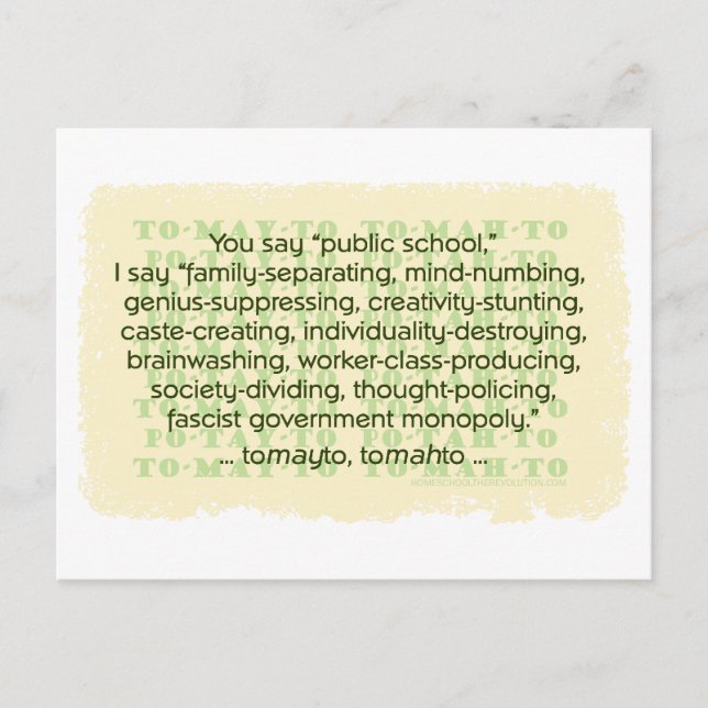 Cartão Postal Você Diz Tomate (Frente)