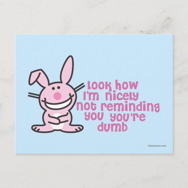 Cartão Postal Você é Burro (Frente)