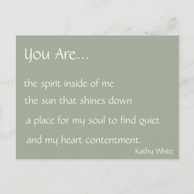 Cartão Postal Você É Cartão-Postal (Frente)