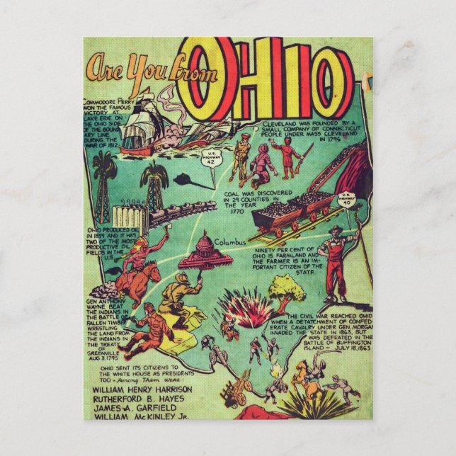 Cartão Postal Você É de Ohio (Frente)