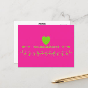 Cartão Postal Você É Incrível!