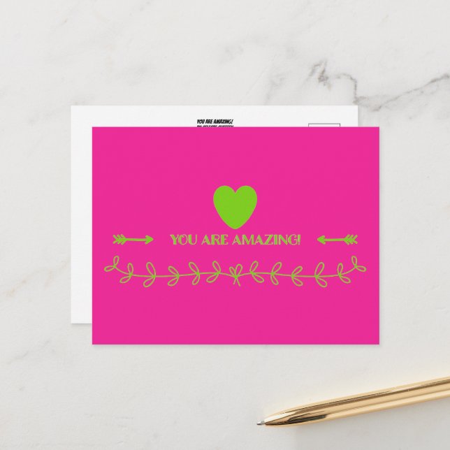 Cartão Postal Você É Incrível! (Frente/Verso In Situ)