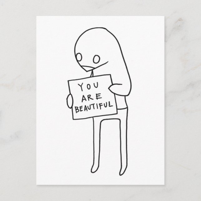 Cartão Postal você é linda (Frente)