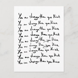 Cartão Postal Você é mais forte do que pensa!