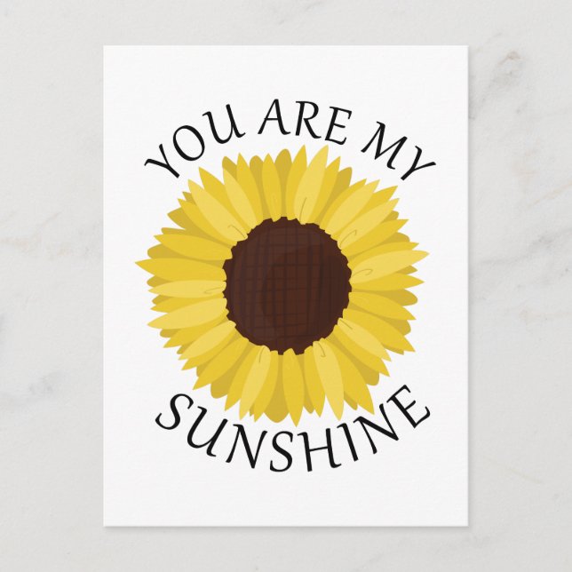 Cartão Postal Você É Meu Sol (Frente)