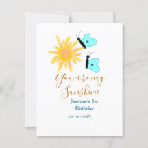 Você é meu sol amarelo laranja azul borboleta