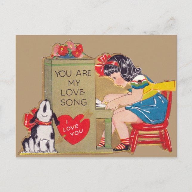 Cartão Postal Você é minha canção de amor (Frente)