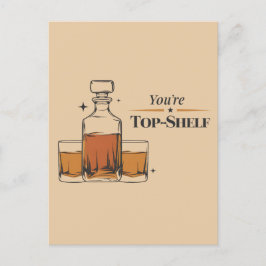 Cartão Postal Você é muito engraçado e antiquado, Feliz Aniversá