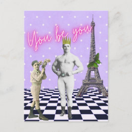 Cartão Postal Você É Seu Funky Vintage Strongman