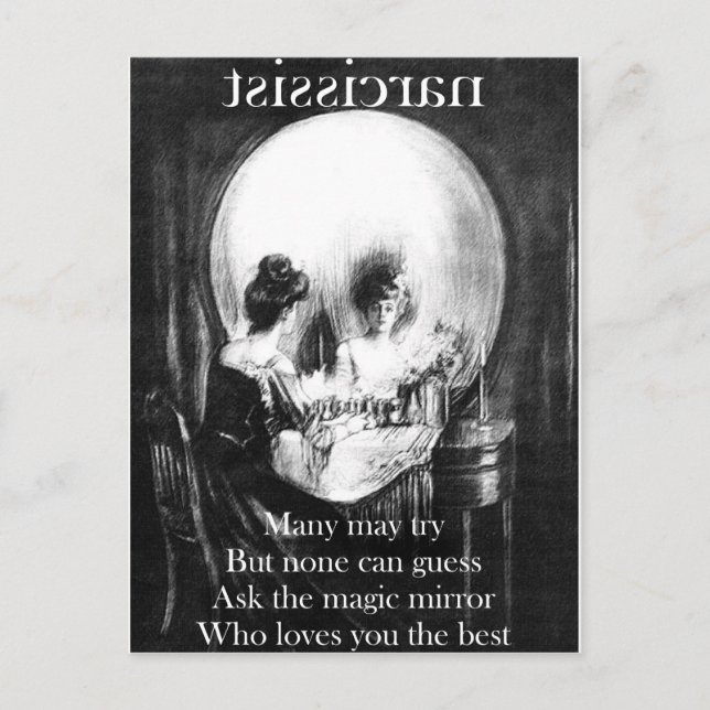 Cartão Postal Você é tão vaidosa. (Frente)