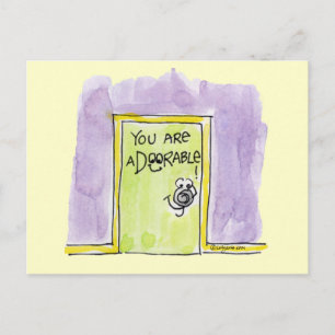 Cartão Postal Você é um desenho animado DOOR