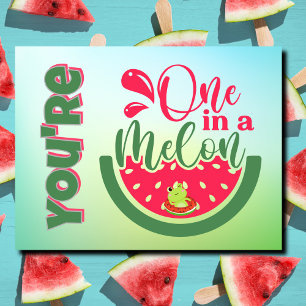 Cartão Postal Você é um em um Sapo Melon pensando em você