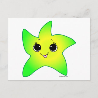 Cartão Postal Você é uma estrela - verde