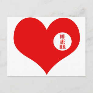 CARTÃO POSTAL VOCÊ ESTÁ AQUI - AMOR