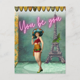 Cartão Postal Você Está Empoderando A Pop de Arte Vintage
