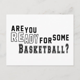 Cartão Postal Você está pronto para um pouco de basquete?