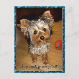 Cartão Postal Você está pronto para um pouco de futebol?