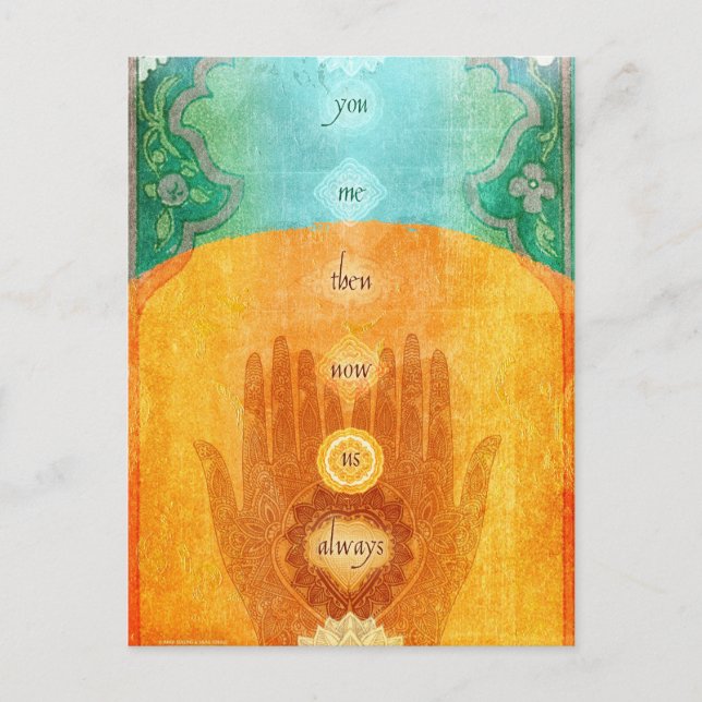 Cartão Postal Você Eu Então Agora Nós Sempre (Frente)