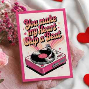 Cartão Postal Você Faz Meu Coração Saltar Uma Batida Dia dos Nam