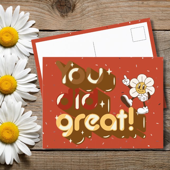 Cartão Postal Você Fez Muito Bem Retro (Criador carregado)