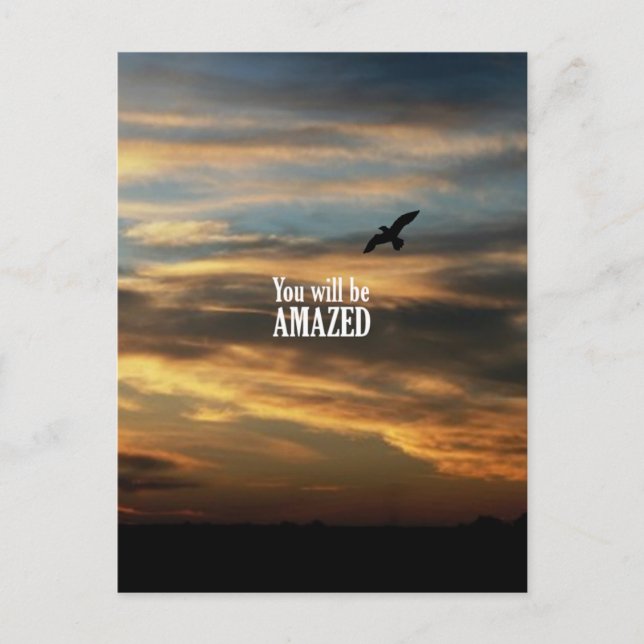 Cartão Postal Você Ficará Amazado (Frente)