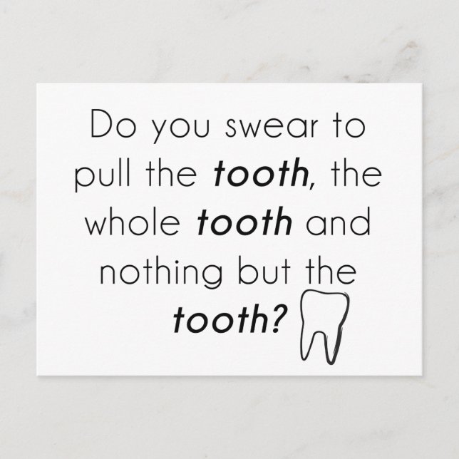 Cartão Postal Você jura? (Frente)