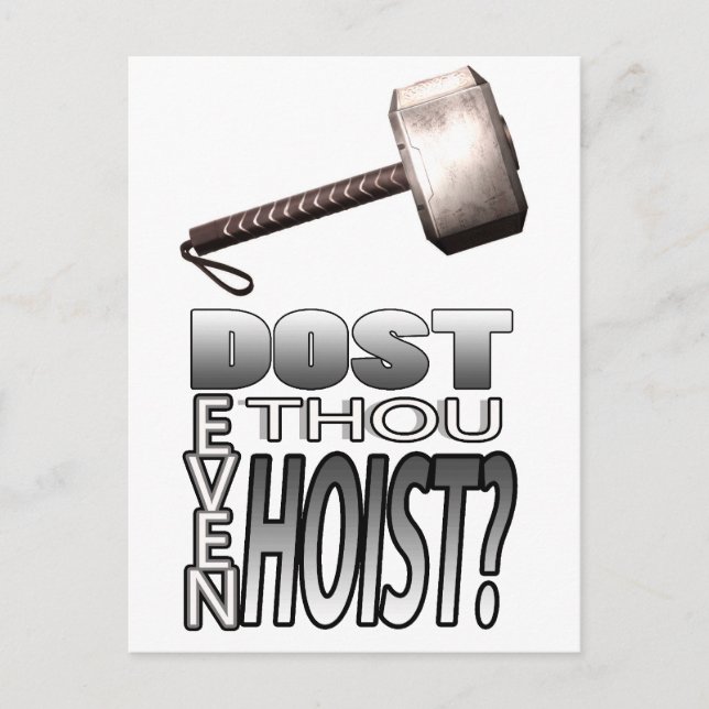 Cartão Postal Você levanta? (Frente)