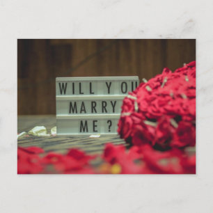Cartão Postal Você Me Casado? Proposta de casamento