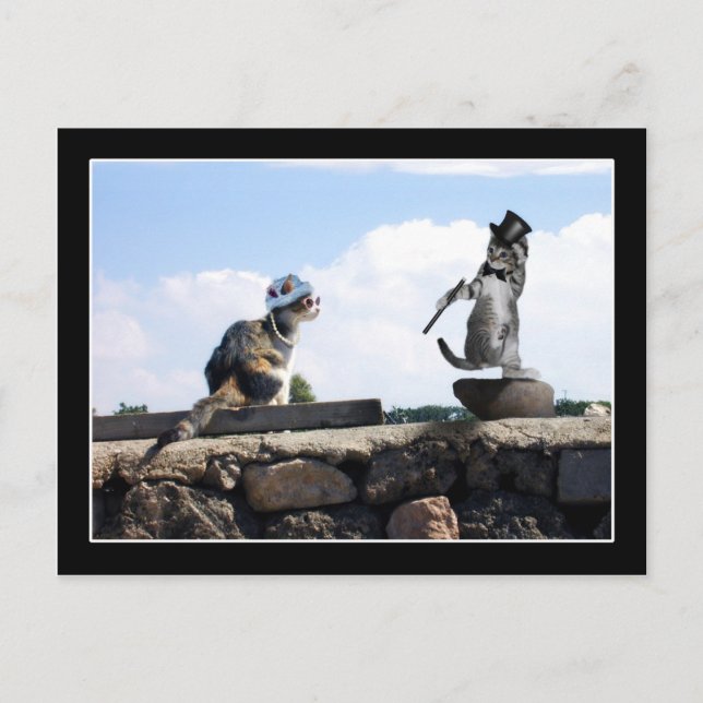 Cartão Postal Você me faz sentir como Dançando! (Frente)